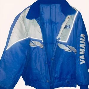 Men's Yamaha Size Medium Blue&White Winter Jacket